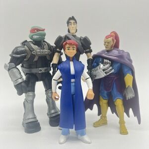 Teenage Mutant Ninja Turtles Action Figure Lot Casey Raphael Cody Tekko Kagi Toy